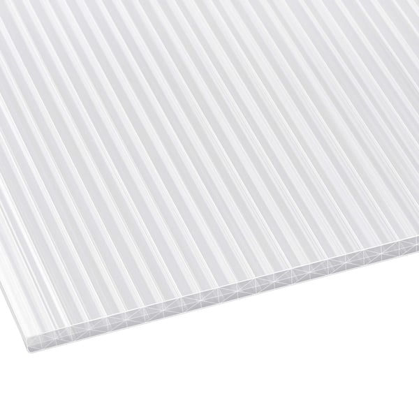 Polycarbonaat kanaalplaat | 16 mm | Profiel A1 | Voordeelpakket | Plaatbreedte 98 cm | Opaal wit | X-Structuur | Breedte 9,13 m | Lengte 2,00 m