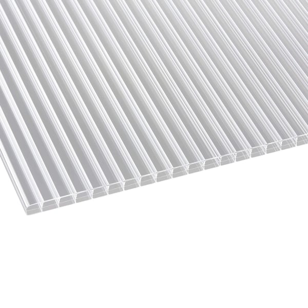 Polycarbonaat dubbelwandige plaat 16 mm helder, bovenaanzicht
