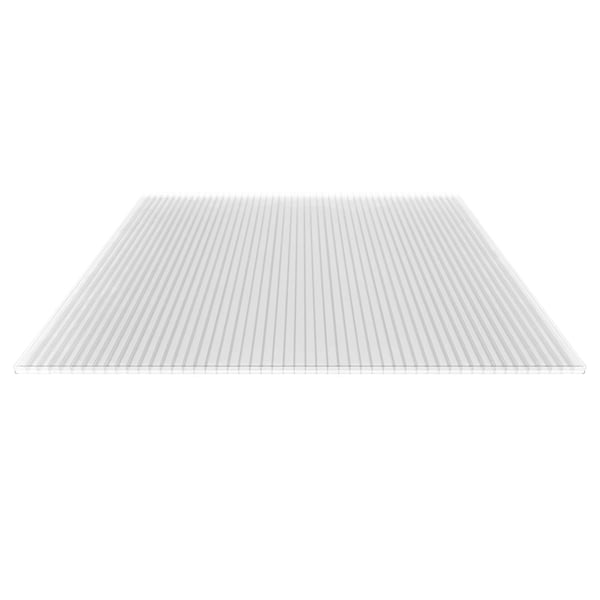 Polycarbonaat kanaalplaat | 16 mm | Profiel Mendig | Voordeelpakket | Plaatbreedte 98 cm | Helder | Breedte 3,09 m | Lengte 4,00 m