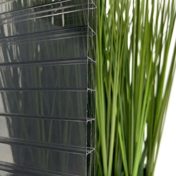 Polycarbonaat kanaalplaat | 16 mm | Profiel Mendig | Voordeelpakket | Plaatbreedte 98 cm | Antracietgrijs | Novalite | Breedte 7,13 m | Lengte 6,00 m