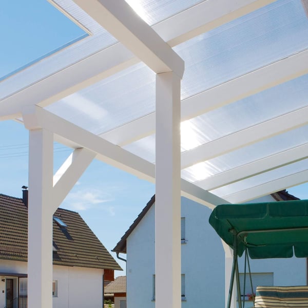 Polycarbonaat kanaalplaat | 16 mm | Breedte 98 cm | Helder | Blueline | 3,00 m