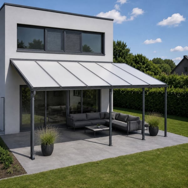 Polycarbonaat kanaalplaat | 16 mm | Breedte 1,20 m | Opaal wit | X-Structuur | 2,50 m