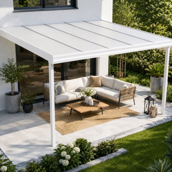 Polycarbonaat kanaalplaat | 16 mm | Breedte 98 cm | Opaal wit | X-Structuur | 7,00 m