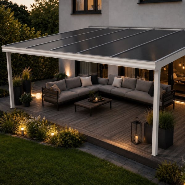 Polycarbonaat kanaalplaat | 16 mm | Breedte 98 cm | Antracietgrijs | Novalite | 4,50 m