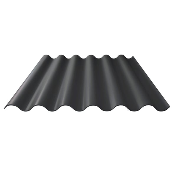Stabipol polyester lichtplaat donkergrijs, 1,80 mm, golfprofiel, hoofdweergave