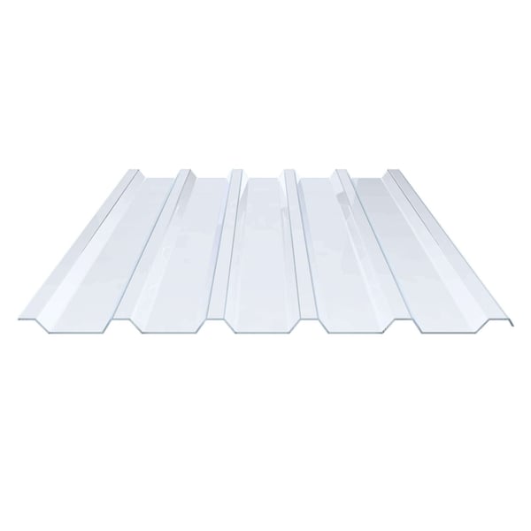 PVC damwandplaat | 207/35 | 1,50 mm | Helder, licht blauw getint | 2,50 m
