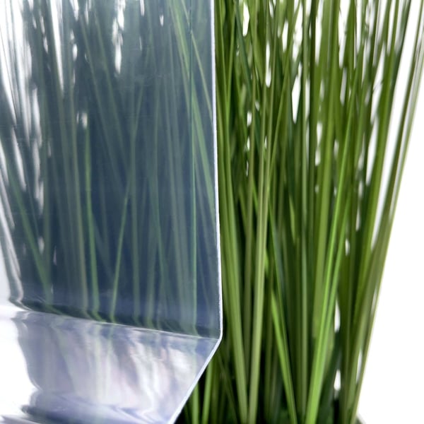PVC damwandplaat | 207/35 | 1,50 mm | Helder, licht blauw getint | 2,50 m