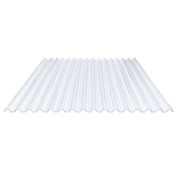 PVC damwandplaat | 70/18 | 1,30 mm | Helder, licht blauw getint | 3,00 m