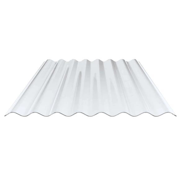 VLF PVC golfplaat 130/30, 1,40 mm, lichtblauw getint, bovenaanzicht