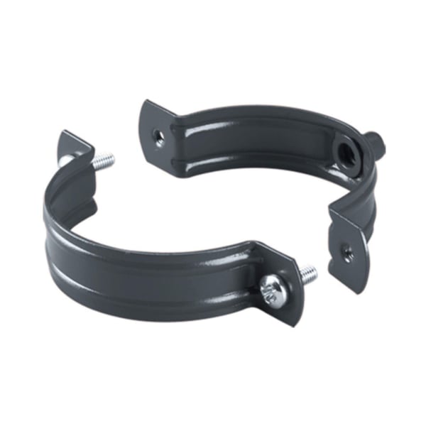 Niagara regenpijpbeugel van staal, antracietgrijs RAL 7016, 50 µm PU-coating, hoofdaanzicht