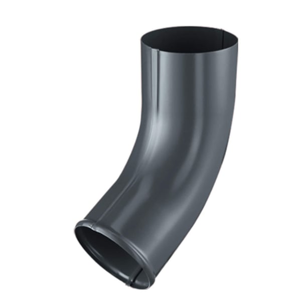Afvoerbuisbocht van staal, antracietgrijs (RAL 7016), 50 µm polyurethaan coating, Niagara