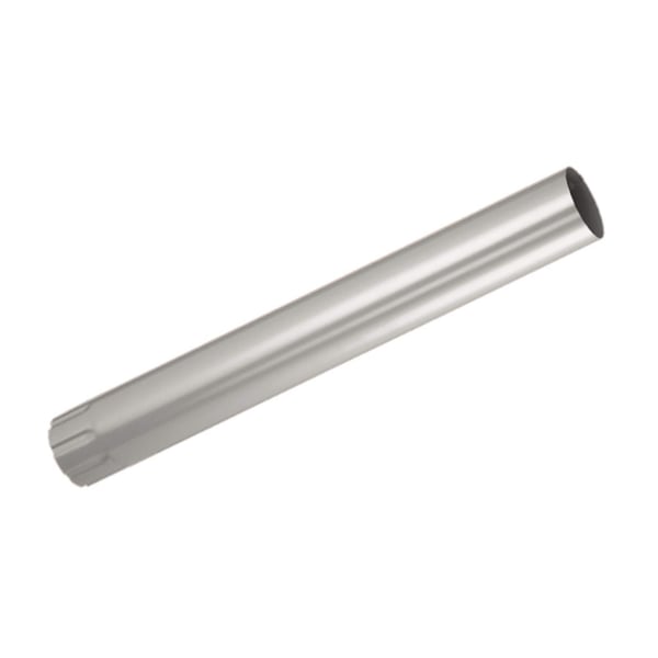 Regenpijp van staal, grijs aluminiumkleurig (RAL9007), 50 µm Polyurethan coating, hoofdweergave