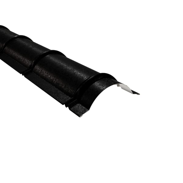Nokvorst halfrond Gitzwart RAL 9005, 0,50 mm staal, Shimoco coating, hoofdweergave