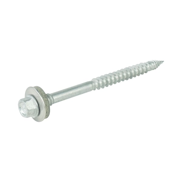 RVS schroeven | Voor montage profieltop op houten constructie | 6,0 x 76 mm E16 | Blank