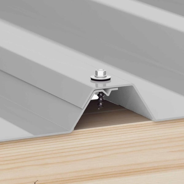 RVS schroef Zilver-Metallic voor bevestiging van overlappingen op houten onderconstructie