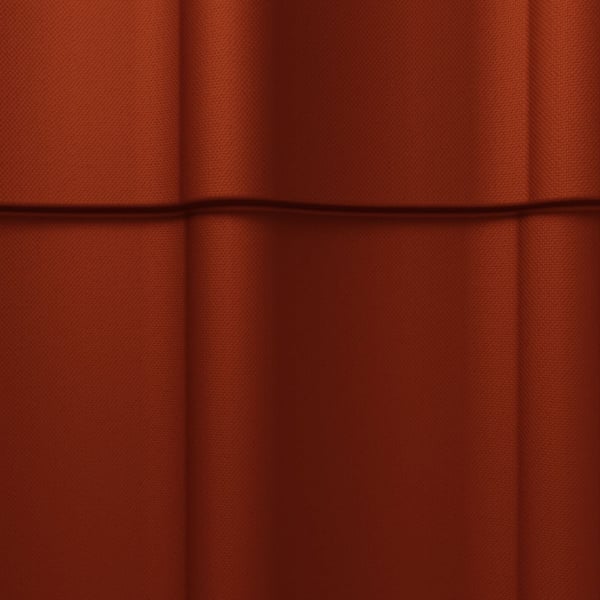 Detail van Sandwichpaneel Permapan 40 dak in terracotta met 40 µm Grandemat coating