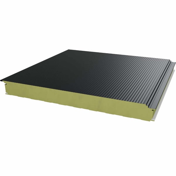 Sandwich Paneel Wall 1000 60 | Gevel | Kern 6 cm | 25 µm Polyester | 7016 - Antracietgrijs | 5,50 m