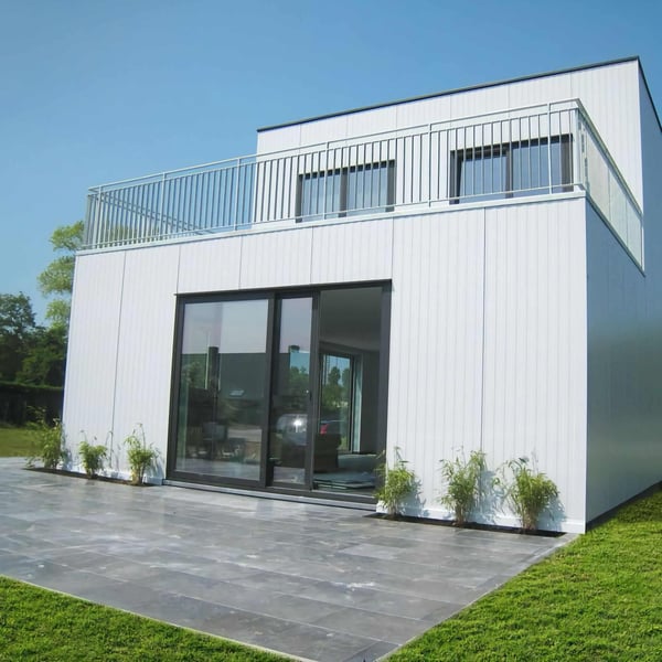 Sandwich Paneel Wall 1150 60 | Gevel | Kern 6 cm | 25 µm Polyester | 9002 - Grijswit | 5,50 m