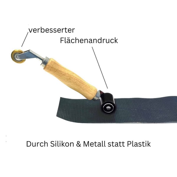 Siliconen aandrukrol & hoekrol | Profi | Rolbreedte 4,00 cm | Diameter 3,00 cm