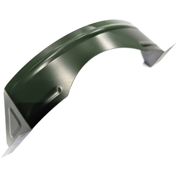 Sneeuwvangbeugel van aluminium, Chroomoxydegroen (RAL 6020), 1,75 mm dik, hoofdaanzicht