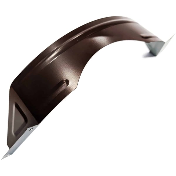 Sneeuwvangerbeugel van aluminium, 1,75 mm dik, in RAL 8017 Chocoladebruin, hoofdaanzicht