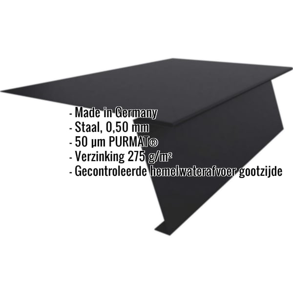 Startprofiel voor staande naad profiel PD-510-S, zwart, met ingebedde productgegevens