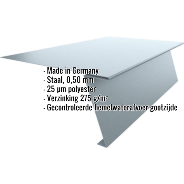 Startprofiel voor felsplaat PD-510-S, Pelsgrijs, 0,50 mm, met ingebedde specificaties