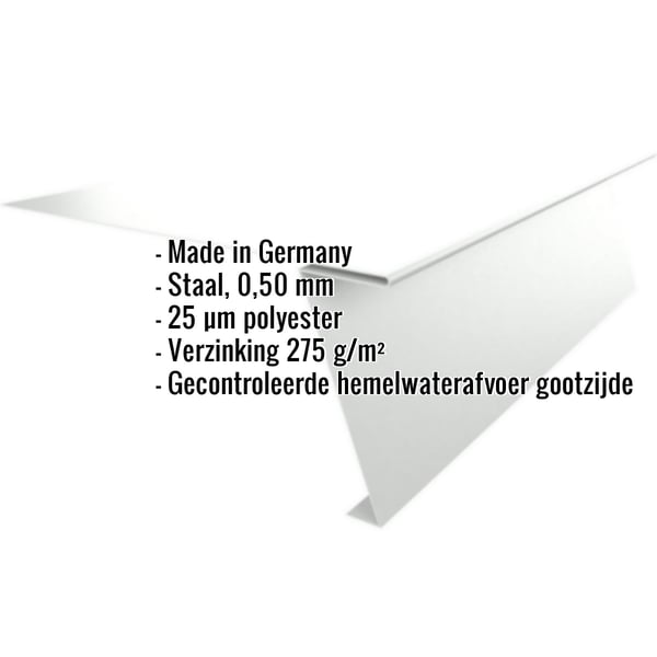 Startprofiel voor felsplaat PD-510-S, lichtgrijs RAL 7035, met ingebedde productgegevens