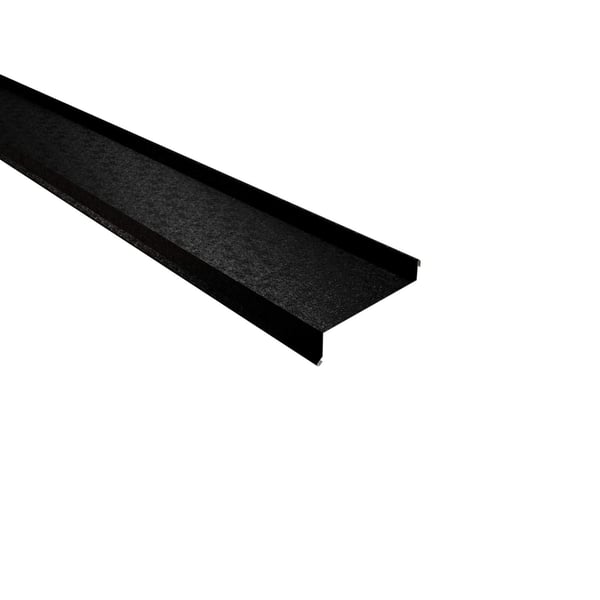 Dorpel Gitzwart RAL 9005 staal 0,50 mm Shimoco, hoofdaanzicht schuin van boven