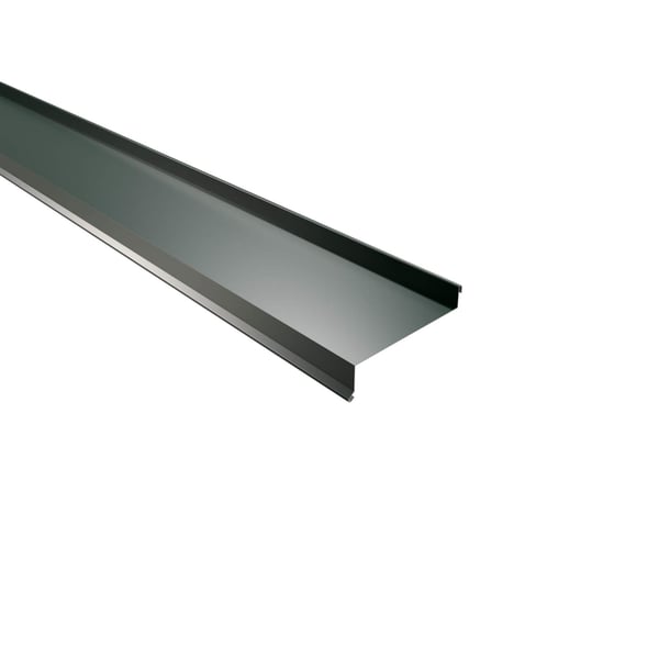 Vensterbank aluminium mosgroen RAL 6005, hoofdweergave van het profiel