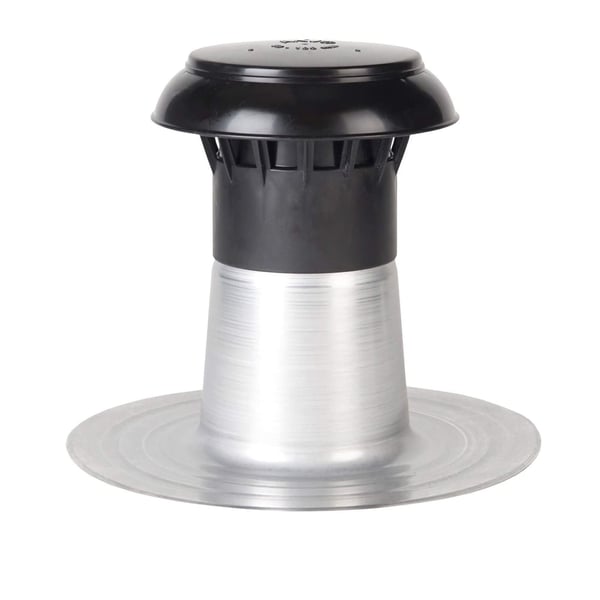 Platdak ontluchter van DACHPROTECT, zwart en zilver-metallic, hoofdweergave