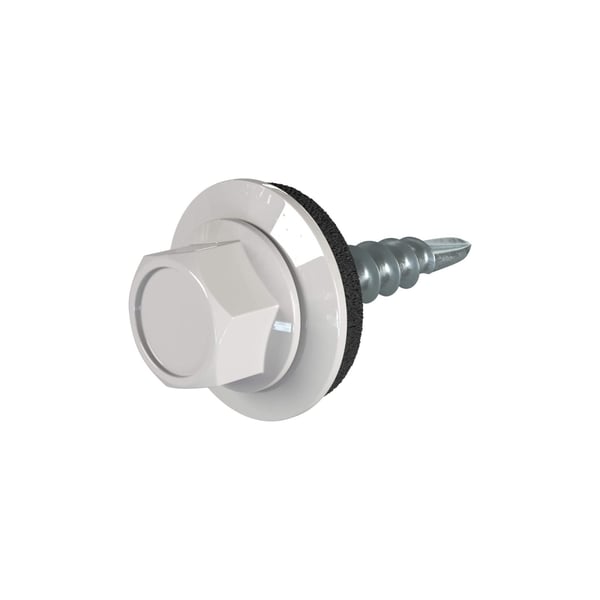 Verzinkte schroeven | Voor overlappingen en zetwerk | 4,8 x 20 mm E14 | Lichtgrijs