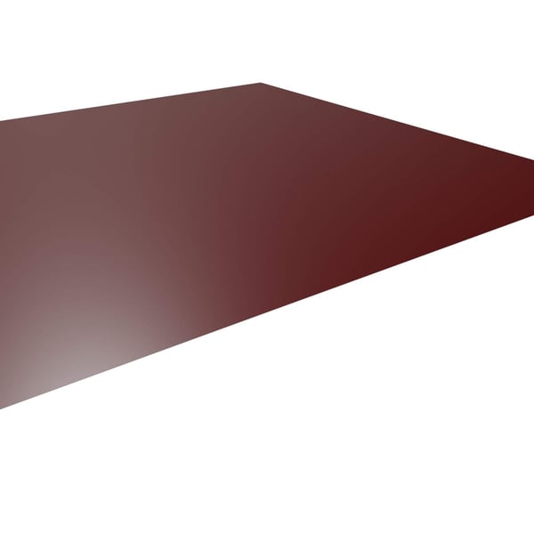 Vlakke plaat Wijnrood RAL 3005, 0,50 mm staal, hoofdweergave