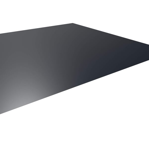 Vlakke plaat staal 0,50 mm antracietgrijs RAL 7016 met 25 µm polyestercoating, hoofdaanzicht