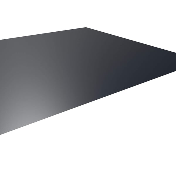 Vlakke plaat antracietgrijs RAL 7016 0,50 mm, Puramid gecoat, hoofdaanzicht