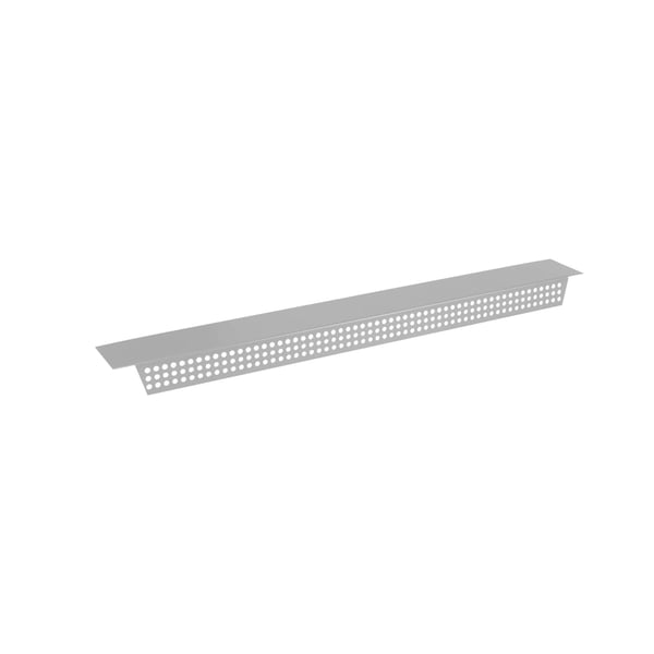 Geperforeerd tandprofiel, Zilver-Metallic, 0,75 mm staal, bovenaanzicht schuin