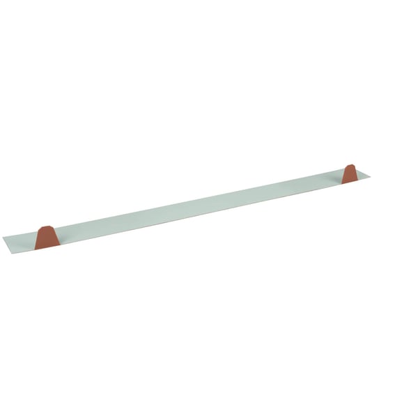 Tandplaat ongeperforeerd, Weckman staal 0,75 mm, koperbruin RAL 8004, hoofdweergave met twee tandplaat-elementen