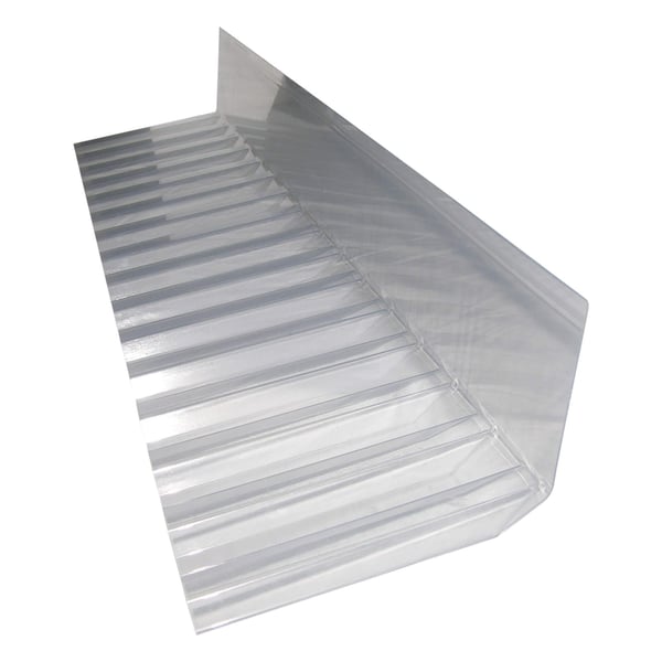 Wandaansluiting profiel 76/18 van helder polycarbonaat, damwandprofiel, hoofdweergave