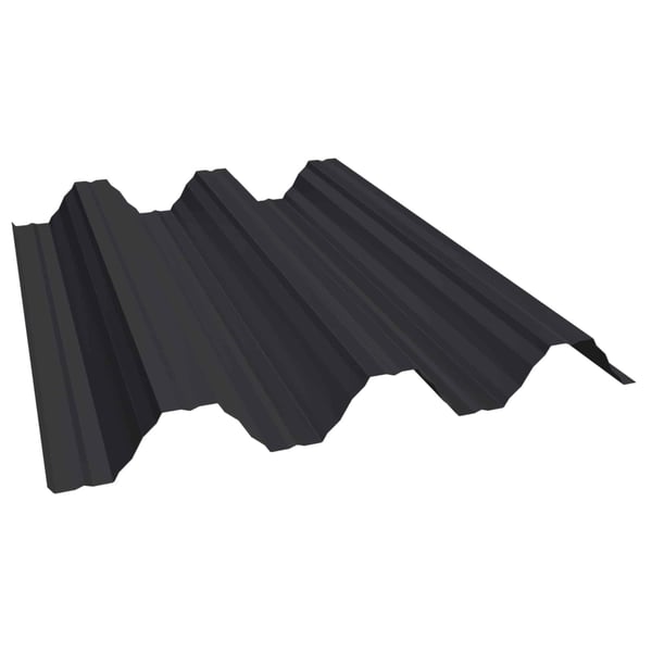 Damwandplaat T92P dakplaat Gitzwart RAL 9005, 0,50 mm dikte, 50 µm PURLAK coating