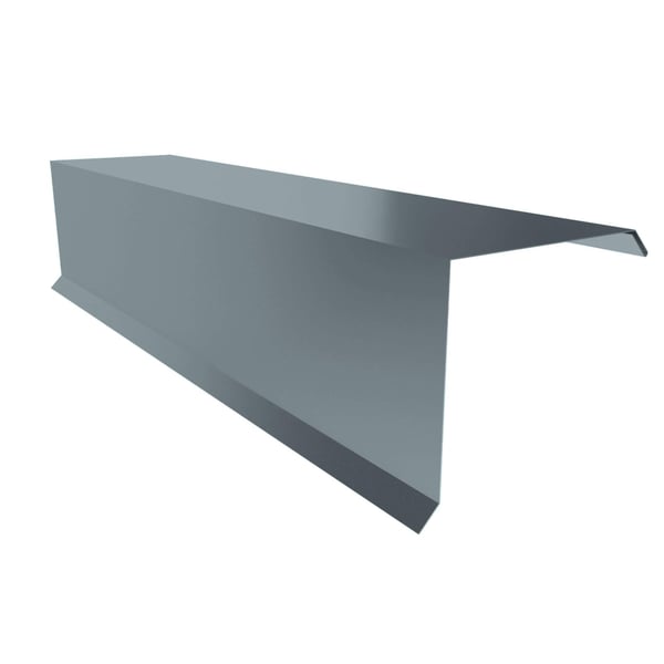 Gevelpan uit staal in Venstergrijs (RAL 7040), 0,75 mm, 200 µm HPS Ultra® coating