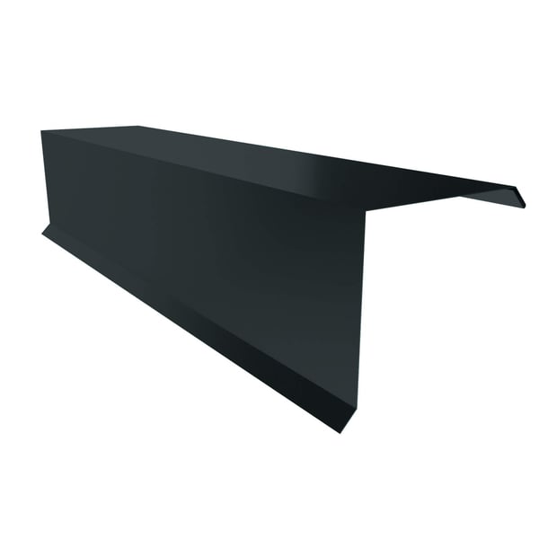 Gevelpan van antracietgrijs staal, 0,50 mm dik, 35 µm matpolyester gecoat, hoofdweergave