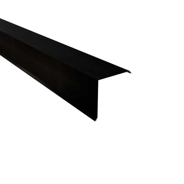 Gevelpan staal 0,50 mm zwart matpolyester, hoofdaanzicht