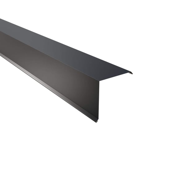 Gevelhoekprofiel van staal 0,75 mm Antracietgrijs (RAL 7016) met 60 µm Puramid coating
