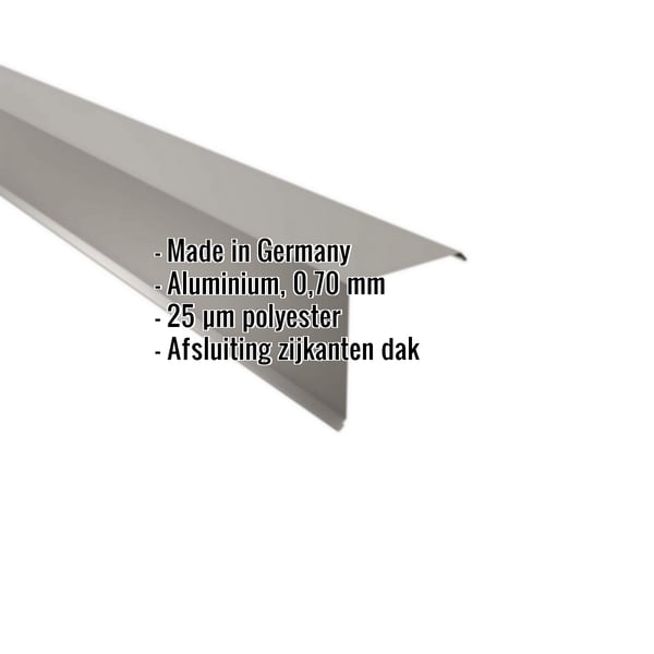 Gevelpan aluminium 0,70 mm RAL9007 met ingebouwde gegevens Made in Germany, 25 µm polyester
