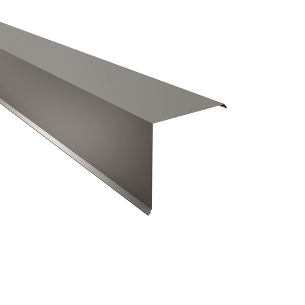 Gevelpan 20x20 cm uit staal, 0,50 mm, RAL9007, 25 µm polyestercoating
