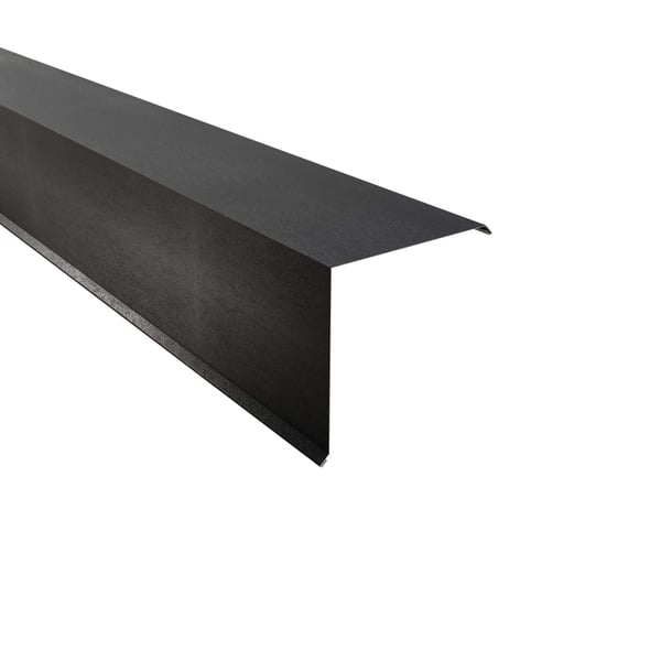Gevelpan van staal 0,50 mm donkergrijs matpolyester, hoofdaanzicht