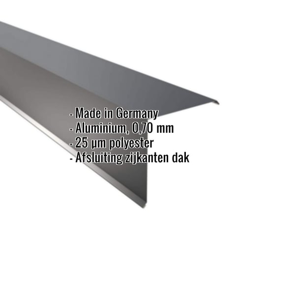 Gevelpan Aluminium 0,70 mm Antracietgrijs met ingebedde specificaties