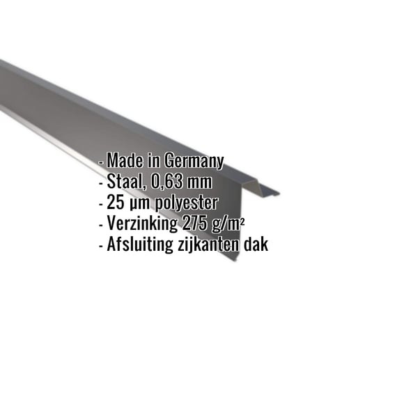 Windveer | Felsplaat 33/500 | Staal 0,63 mm | 25 µm Polyester | 7016 - Antracietgrijs