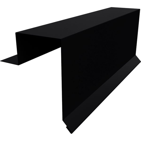 Gevelhoek Stehfalzprofiel PD-510-S Gitzwart RAL 9005, 0,50 mm staal, PURLAK coating