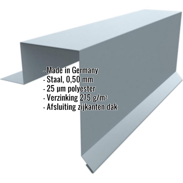 Gevelpan Stehfalzprofiel PD-510-S Pelsgrijs, 0,50 mm staal, met productinformatie